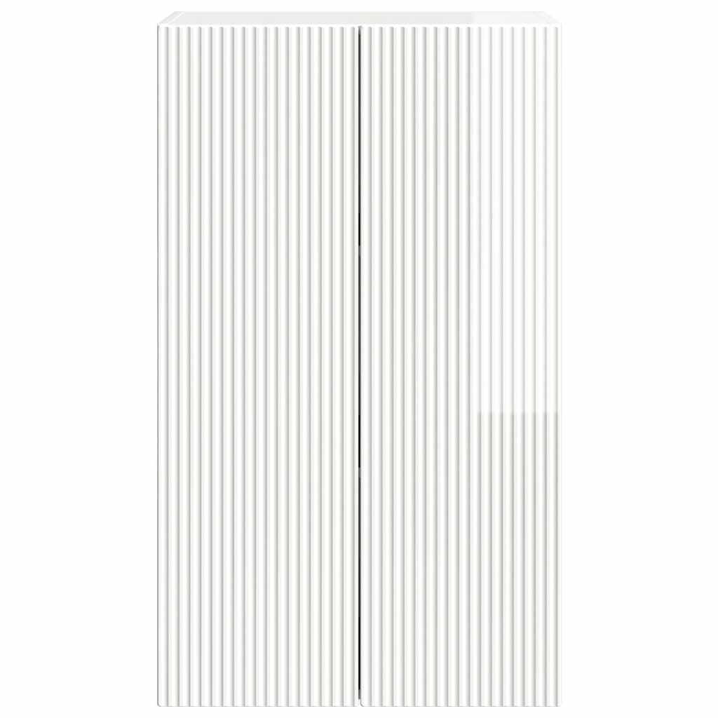TV-wandkast Hoogglans wit 59,5 x 31 x 100 cm Bewerkt hout is nu te koop bij PeponiXL, paradijselijk wonen!