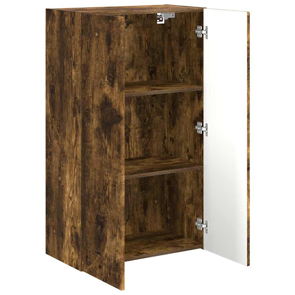 TV-wandkast Gerookt eiken 59,5 x 31 x 100 cm Bewerkt hout is nu te koop bij PeponiXL, paradijselijk wonen!