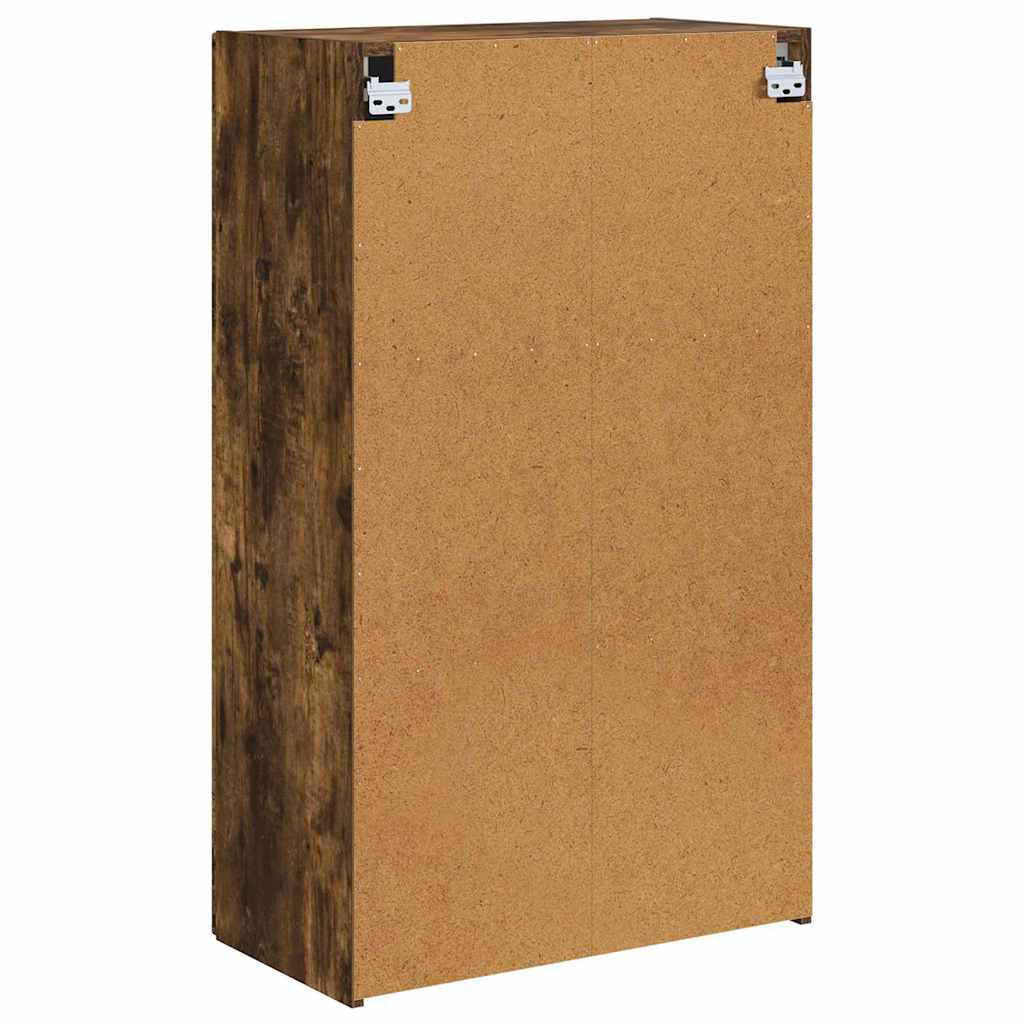 TV-wandkast Gerookt eiken 59,5 x 31 x 100 cm Bewerkt hout is nu te koop bij PeponiXL, paradijselijk wonen!