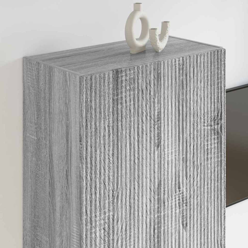 TV-wandkast Grijs Sonoma 59,5 x 31 x 100 cm Bewerkt hout is nu te koop bij PeponiXL, paradijselijk wonen!