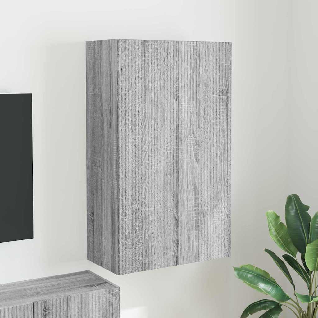 TV-wandkast Grijs Sonoma 59,5 x 31 x 100 cm Bewerkt hout is nu te koop bij PeponiXL, paradijselijk wonen!