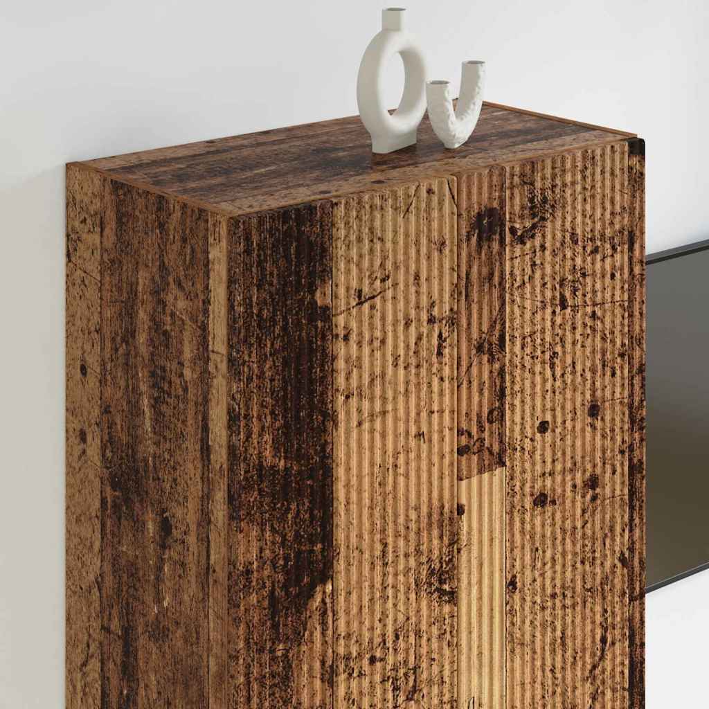 TV-wandkast Oud Hout 59,5 x 31 x 100 cm Bewerkt hout is nu te koop bij PeponiXL, paradijselijk wonen!