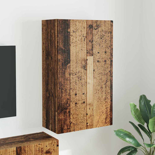 TV-wandkast Oud Hout 59,5 x 31 x 100 cm Bewerkt hout is nu te koop bij PeponiXL, paradijselijk wonen!