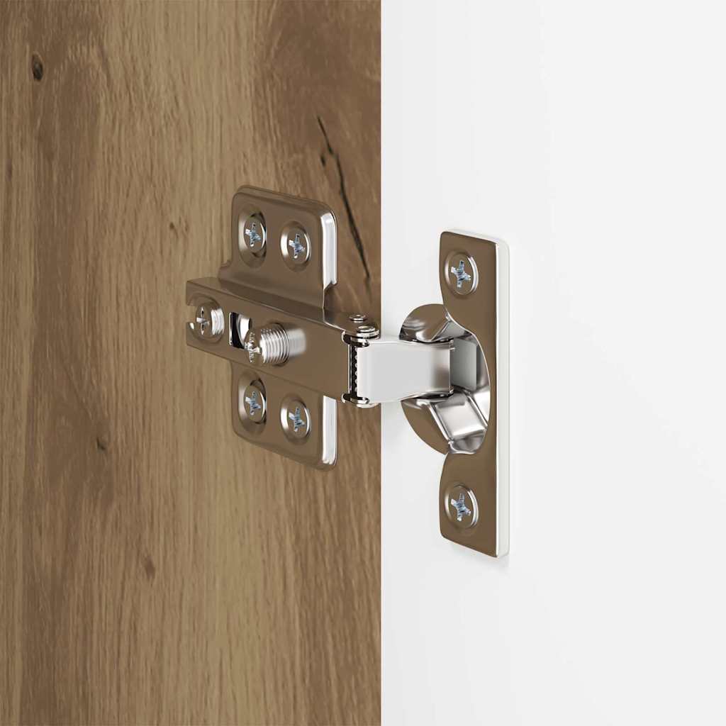 TV-wandkast Artisan Eiken 59,5 x 31 x 100 cm Bewerkt hout is nu te koop bij PeponiXL, paradijselijk wonen!