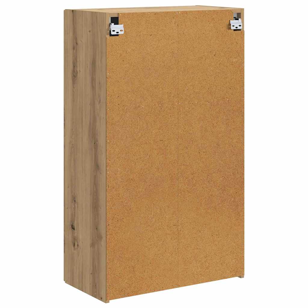 TV-wandkast Artisan Eiken 59,5 x 31 x 100 cm Bewerkt hout is nu te koop bij PeponiXL, paradijselijk wonen!