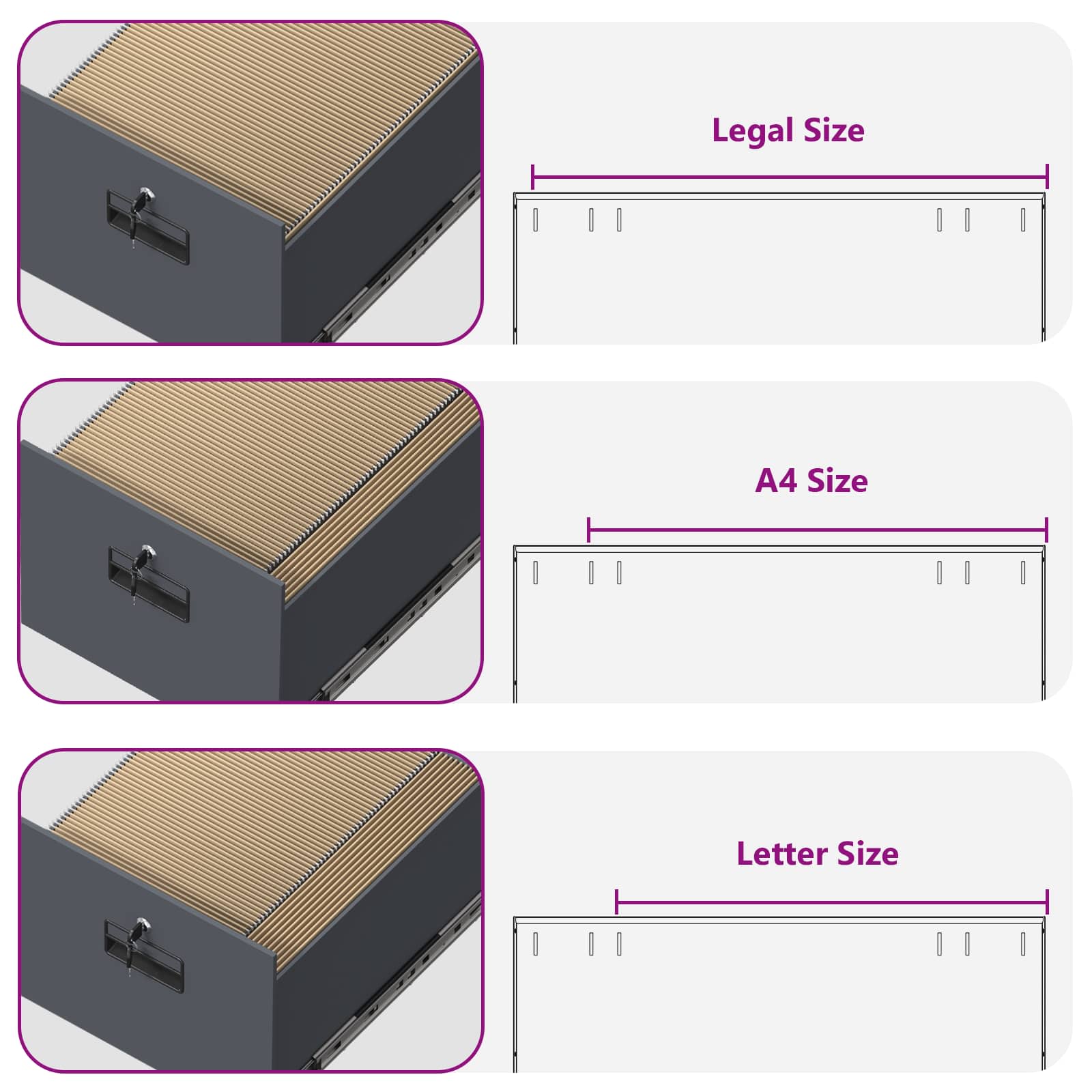 Bestandenkast Antraciet 44 x 50 x 106,5 cm Koudgewalst Staal is nu te koop bij PeponiXL, paradijselijk wonen!