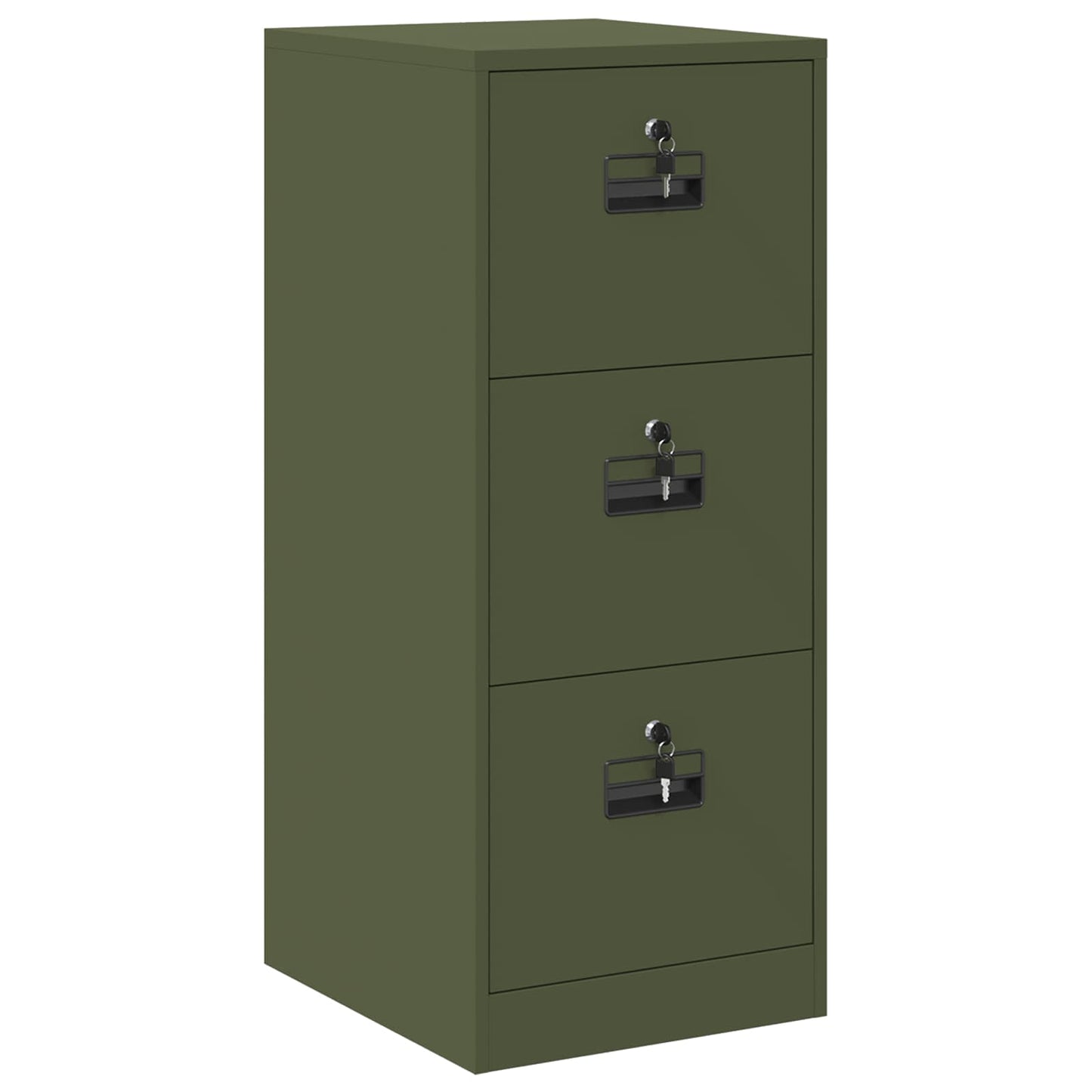 Bestandenkast Olijf Groen 44 x 50 x 106,5 cm Koudgewalst Staal is nu te koop bij PeponiXL, paradijselijk wonen!