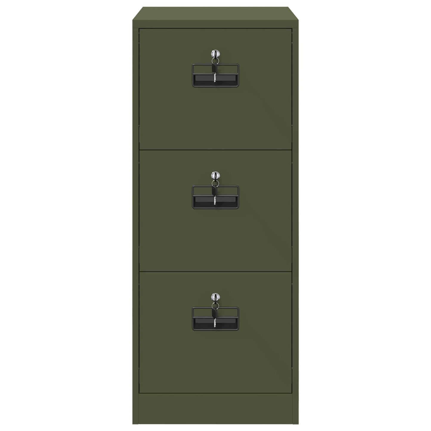Bestandenkast Olijf Groen 44 x 50 x 106,5 cm Koudgewalst Staal is nu te koop bij PeponiXL, paradijselijk wonen!