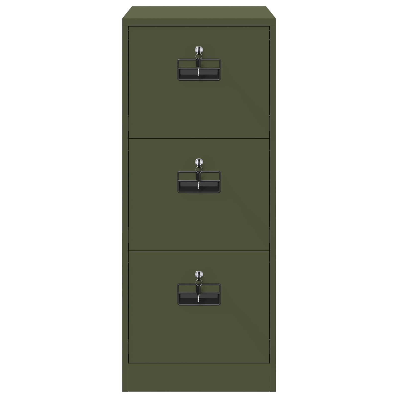Bestandenkast Olijf Groen 44 x 50 x 106,5 cm Koudgewalst Staal is nu te koop bij PeponiXL, paradijselijk wonen!