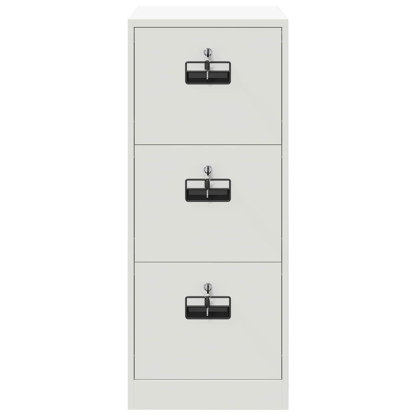 Bestandenkast met lade Wit 44 x 50 x 106,5 cm Koudgewalst Staal is nu te koop bij PeponiXL, paradijselijk wonen!