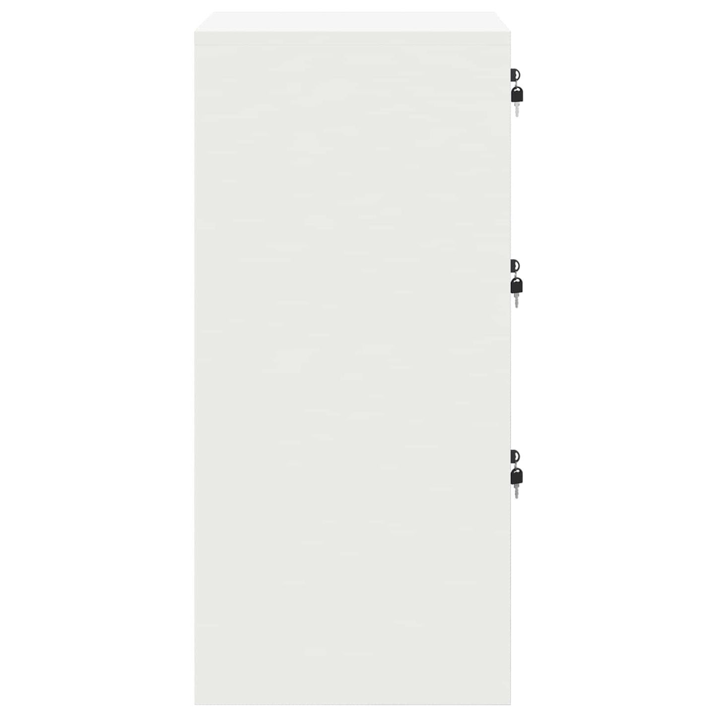 Bestandenkast met lade Wit 44 x 50 x 106,5 cm Koudgewalst Staal is nu te koop bij PeponiXL, paradijselijk wonen!