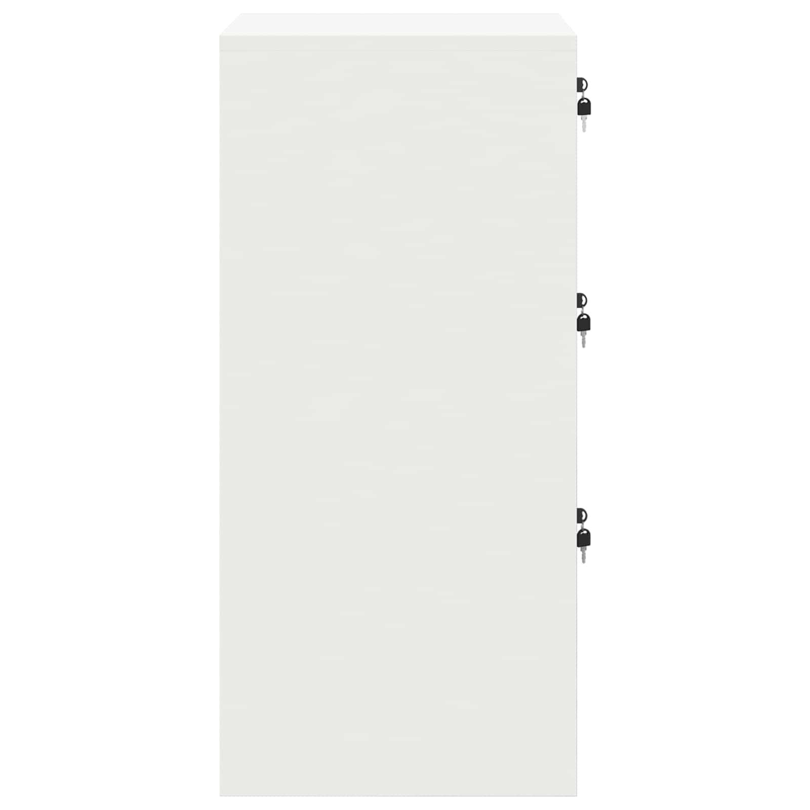 Bestandenkast met lade Wit 44 x 50 x 106,5 cm Koudgewalst Staal is nu te koop bij PeponiXL, paradijselijk wonen!