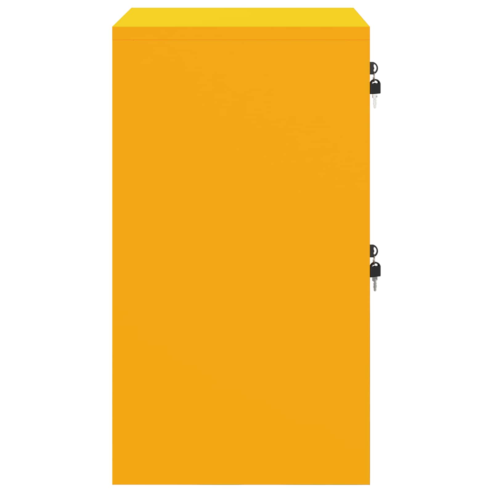 Bestandenkast Mosterdgeel 44 x 50 x 106,5 cm Koudgewalst Staal is nu te koop bij PeponiXL, paradijselijk wonen!