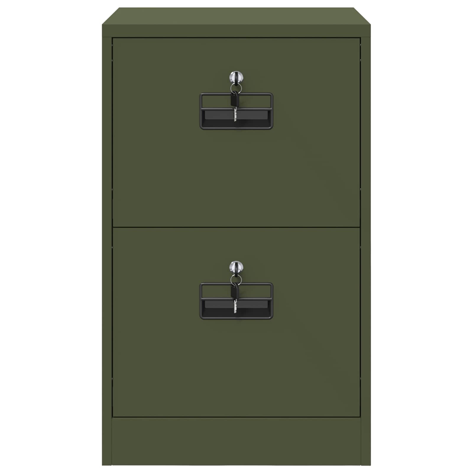 Bestandenkast Olijf Groen 44 x 50 x 106,5 cm Koudgewalst Staal is nu te koop bij PeponiXL, paradijselijk wonen!