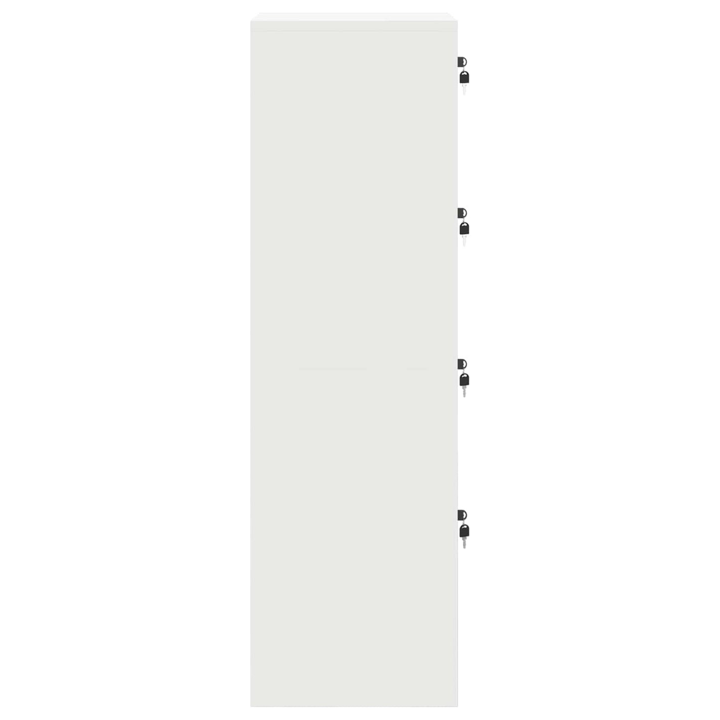 Bestandenkast met lade Wit 44 x 50 x 106,5 cm Koudgewalst Staal is nu te koop bij PeponiXL, paradijselijk wonen!