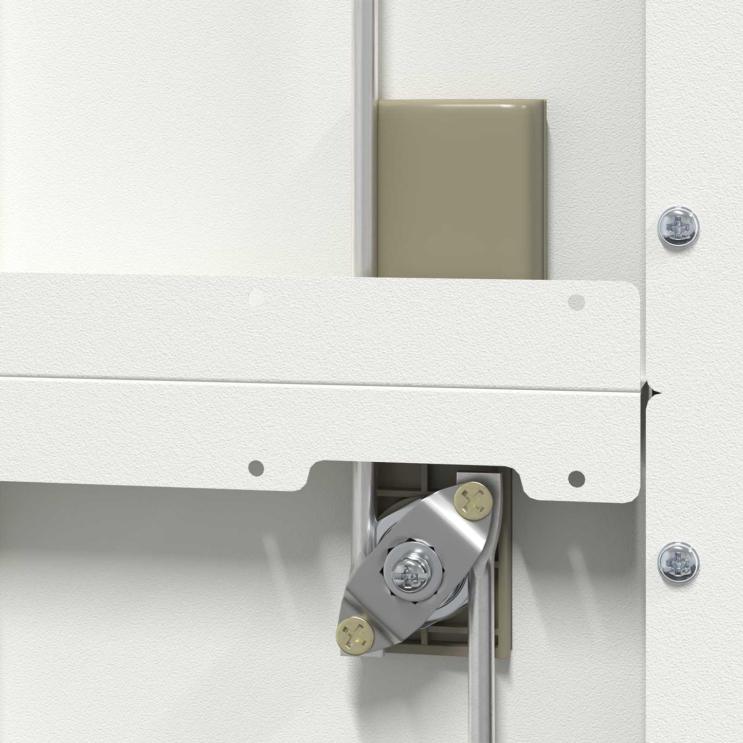 Bestandenkast met lade Wit 44 x 50 x 106,5 cm Koudgewalst Staal is nu te koop bij PeponiXL, paradijselijk wonen!