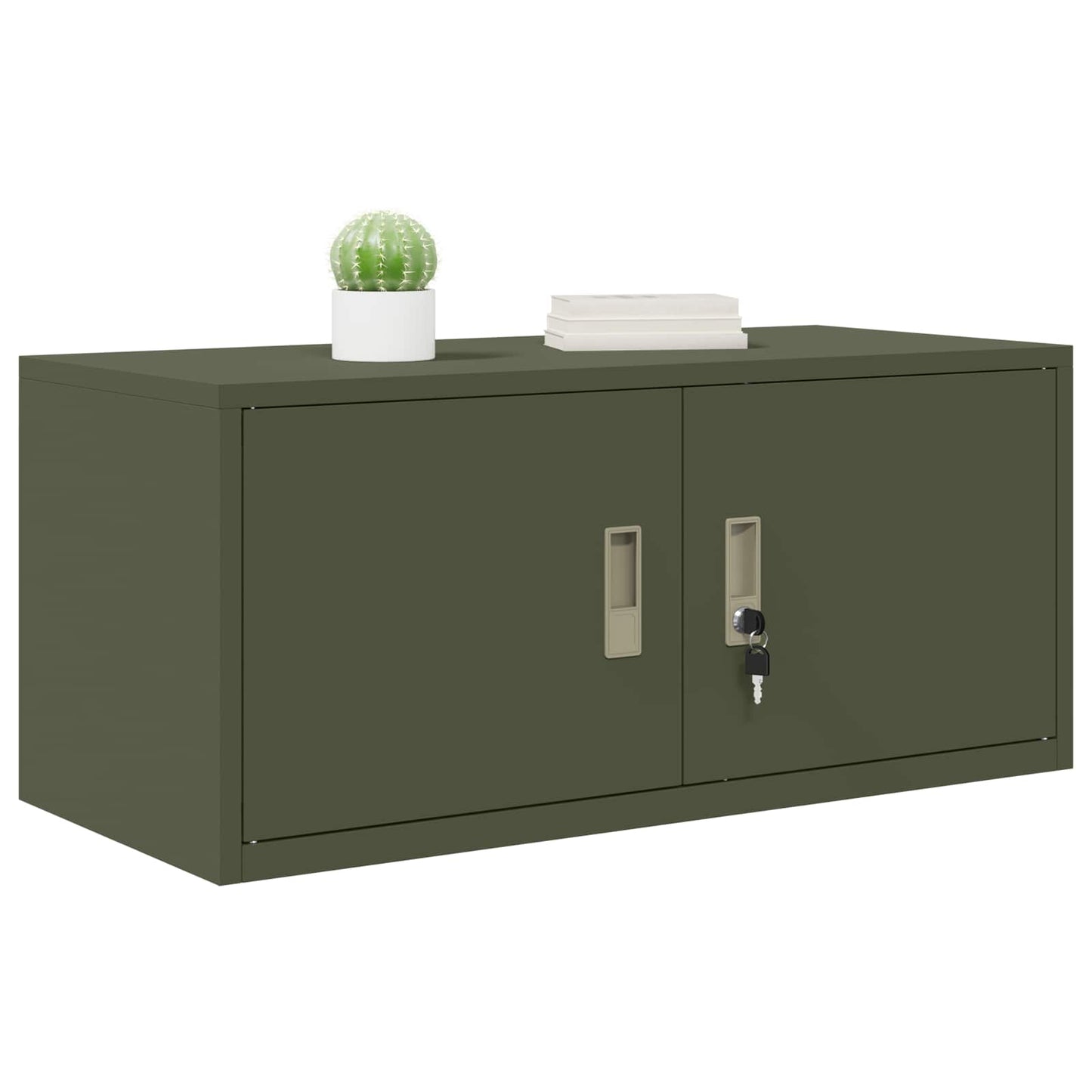 Opbergkast Olijf Groen 90 x 40 x 40 cm Staal is nu te koop bij PeponiXL, paradijselijk wonen!