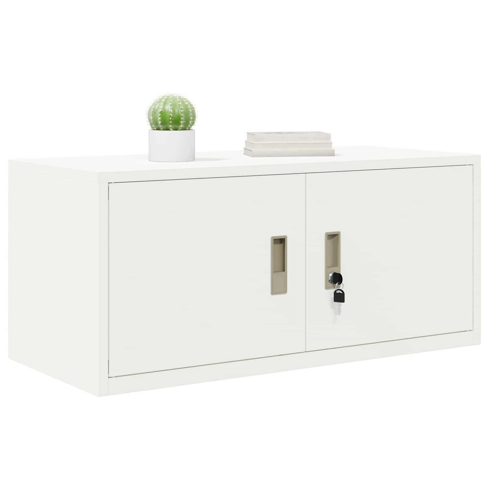 Opbergkast Wit 90 x 40 x 40 cm Staal is nu te koop bij PeponiXL, paradijselijk wonen!