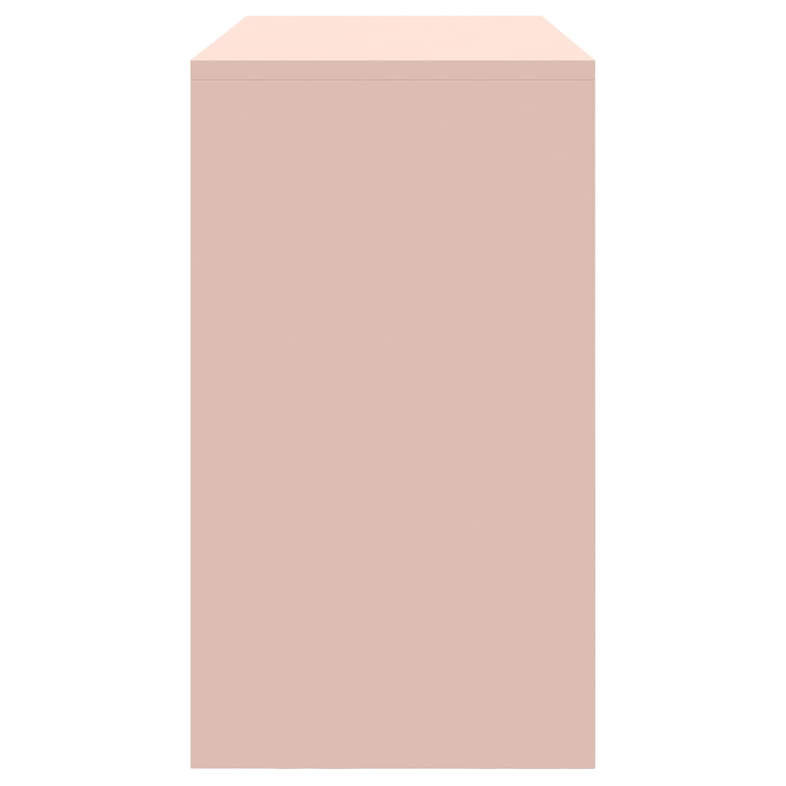 Opbergkast Roze 90 x 40 x 70 cm Staal is nu te koop bij PeponiXL, paradijselijk wonen!