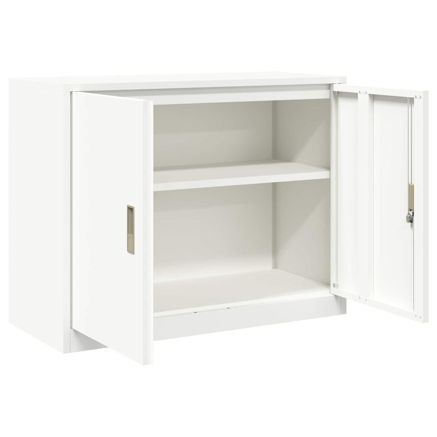 Opbergkast Wit 90 x 40 x 70 cm Staal is nu te koop bij PeponiXL, paradijselijk wonen!