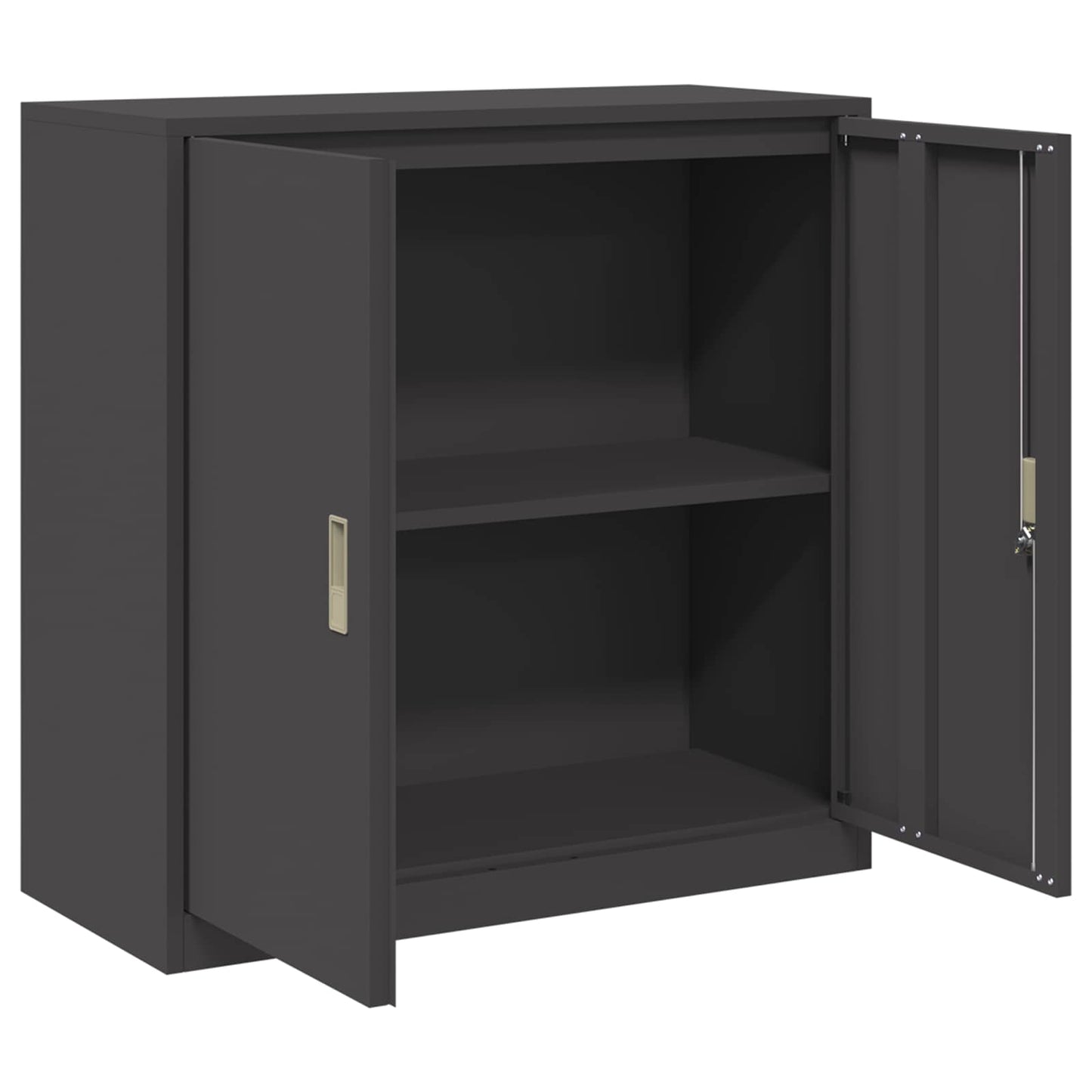 Opbergkast Zwart 90 x 40 x 90 cm Staal is nu te koop bij PeponiXL, paradijselijk wonen!