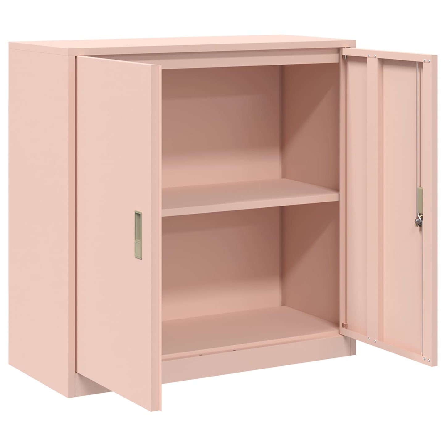 Opbergkast Roze 90 x 40 x 90 cm Staal is nu te koop bij PeponiXL, paradijselijk wonen!