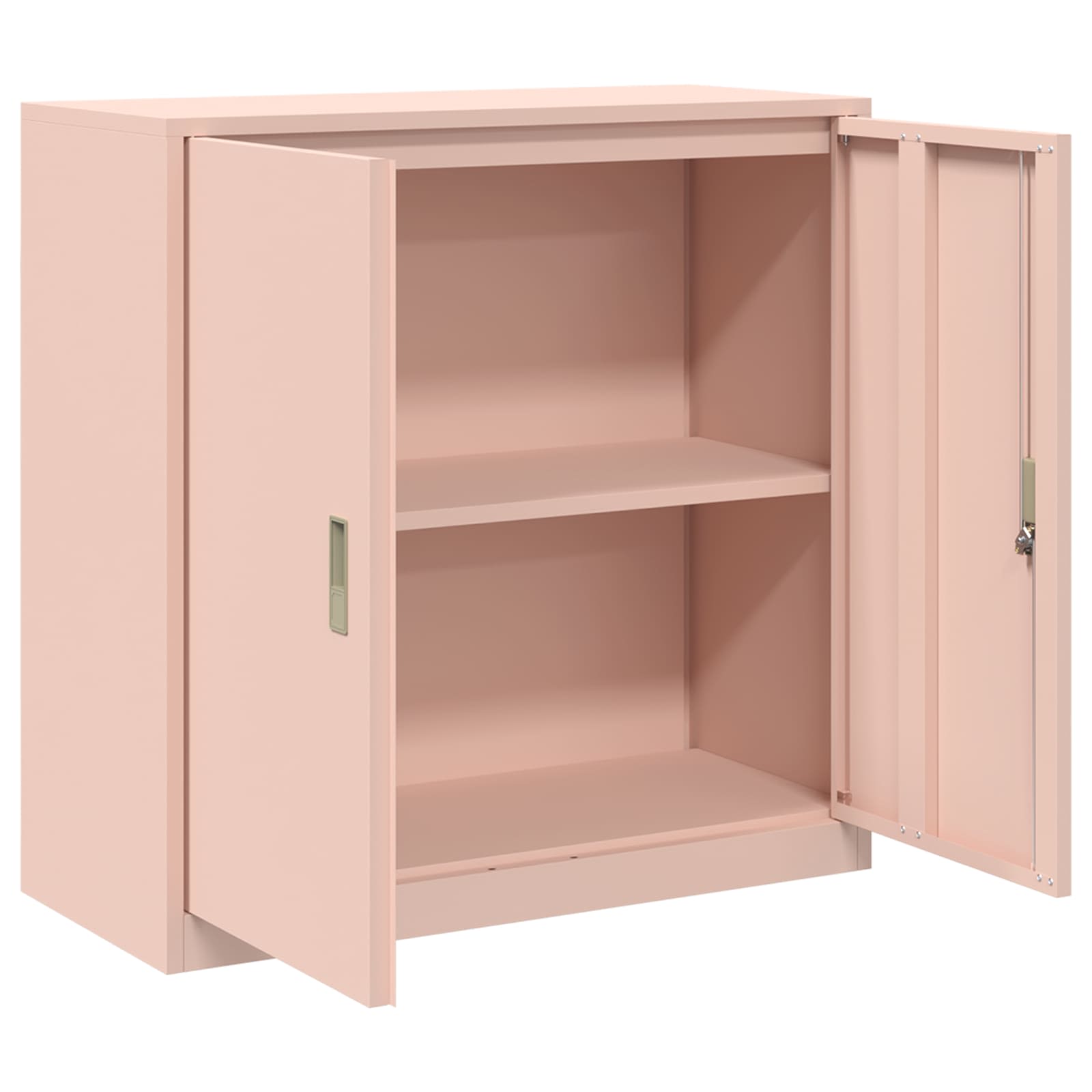 Opbergkast Roze 90 x 40 x 90 cm Staal is nu te koop bij PeponiXL, paradijselijk wonen!