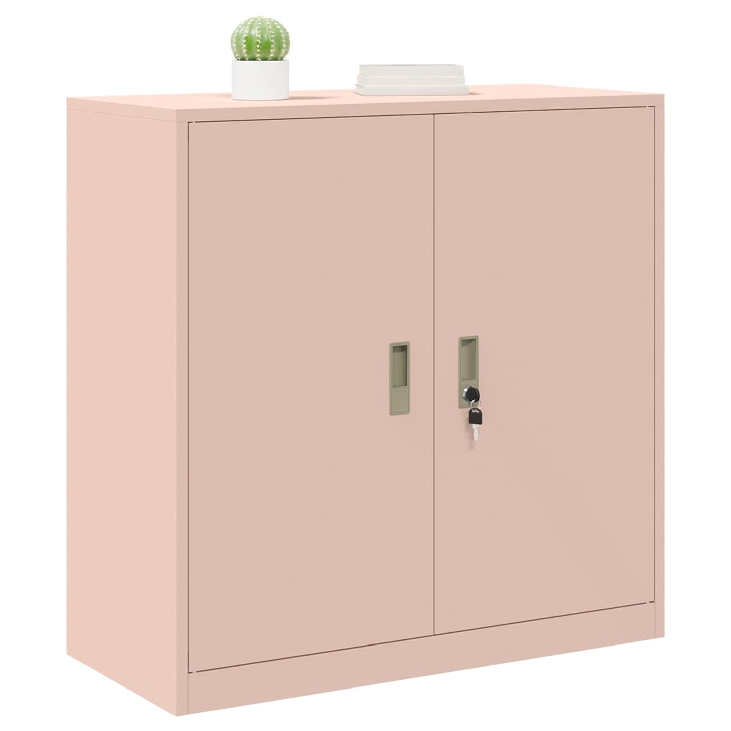 Opbergkast Roze 90 x 40 x 90 cm Staal is nu te koop bij PeponiXL, paradijselijk wonen!