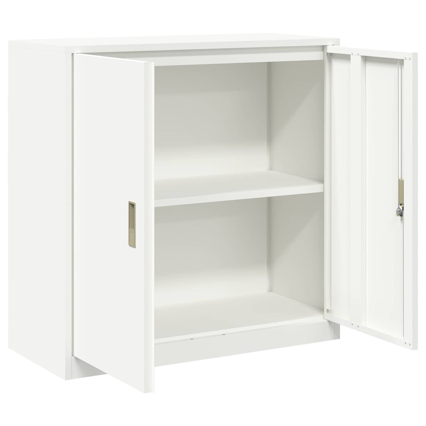 Opbergkast Wit 90 x 40 x 90 cm Staal is nu te koop bij PeponiXL, paradijselijk wonen!