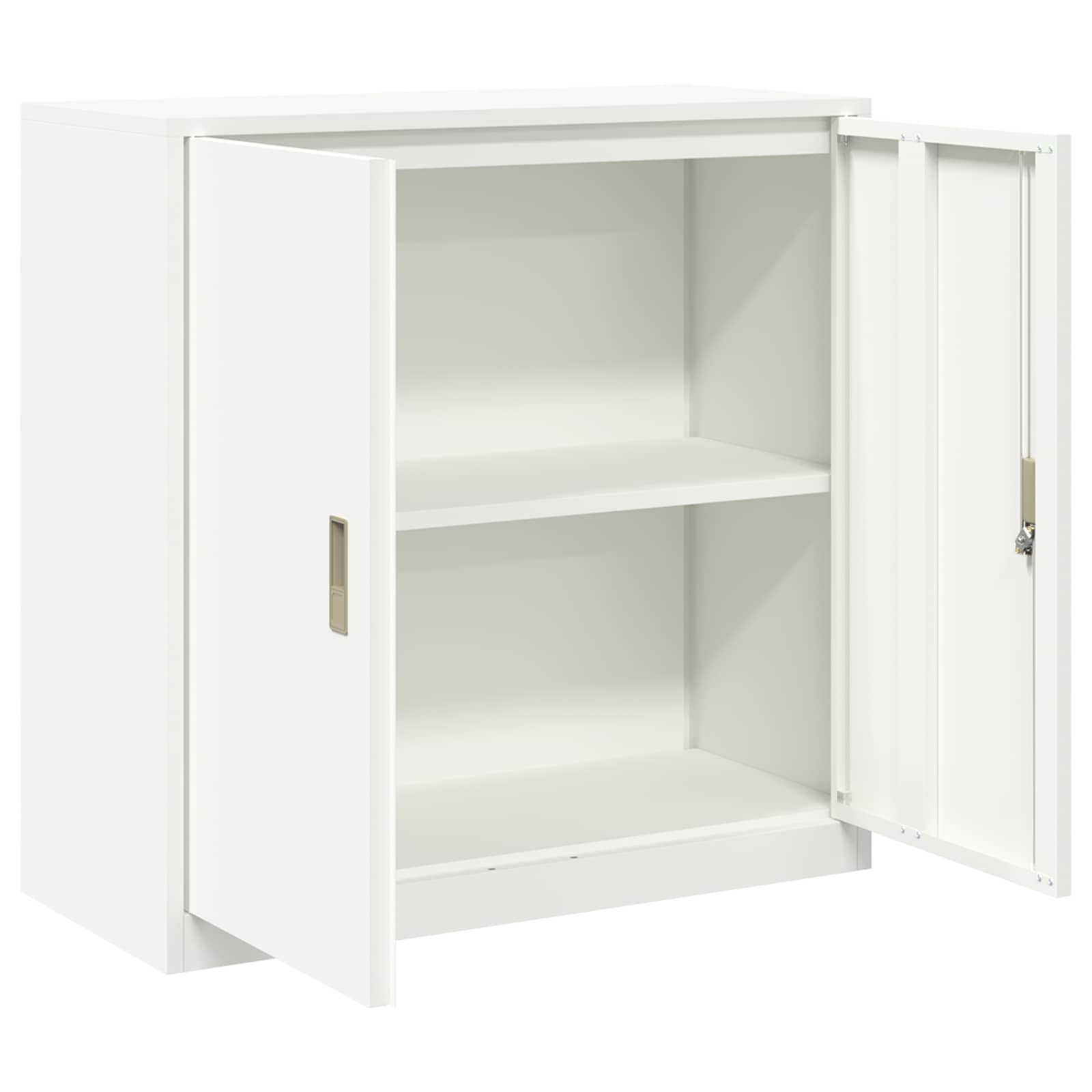 Opbergkast Wit 90 x 40 x 90 cm Staal is nu te koop bij PeponiXL, paradijselijk wonen!