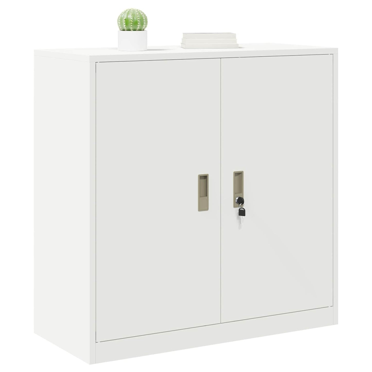 Opbergkast Wit 90 x 40 x 90 cm Staal is nu te koop bij PeponiXL, paradijselijk wonen!