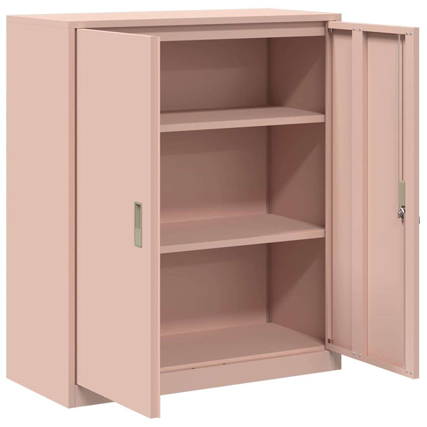 Opbergkast Roze 90 x 40 x 105 cm Staal is nu te koop bij PeponiXL, paradijselijk wonen!