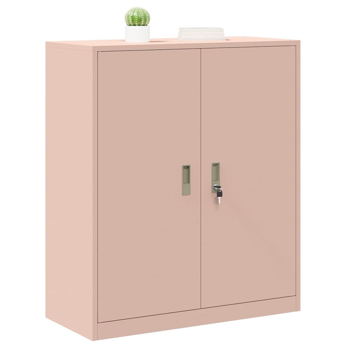 Opbergkast Roze 90 x 40 x 105 cm Staal is nu te koop bij PeponiXL, paradijselijk wonen!
