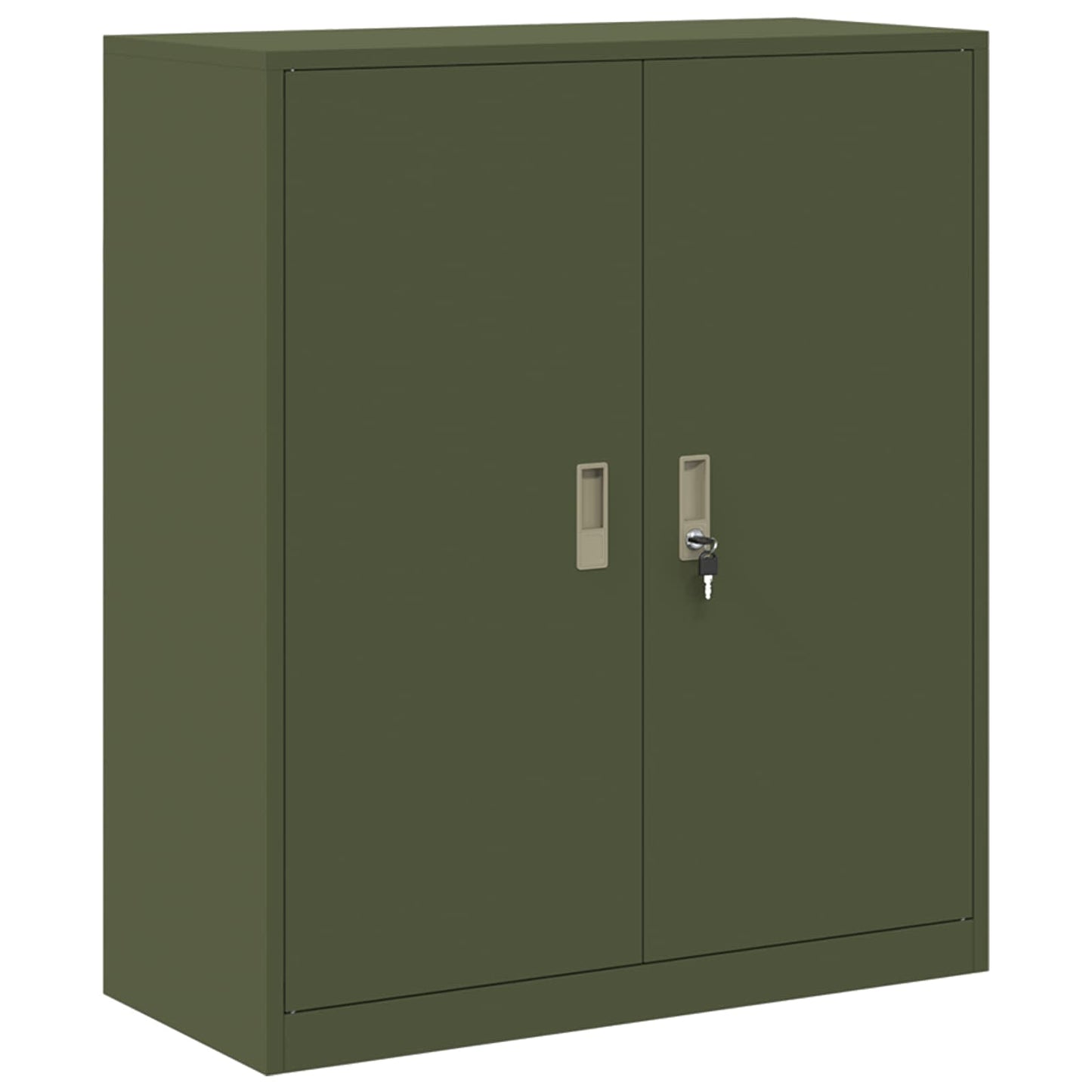 Opbergkast Olijf Groen 90 x 40 x 105 cm Staal is nu te koop bij PeponiXL, paradijselijk wonen!