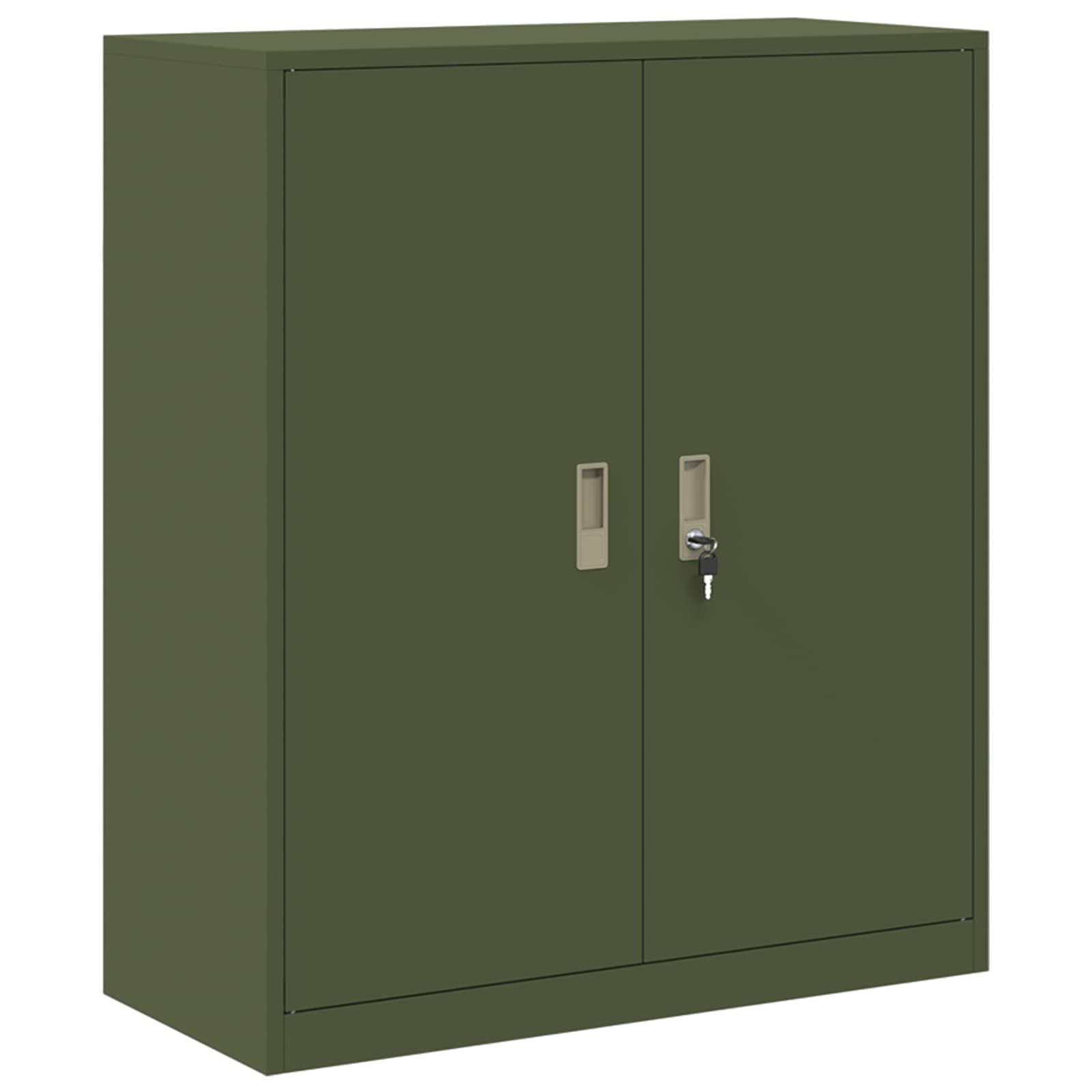 Opbergkast Olijf Groen 90 x 40 x 105 cm Staal is nu te koop bij PeponiXL, paradijselijk wonen!