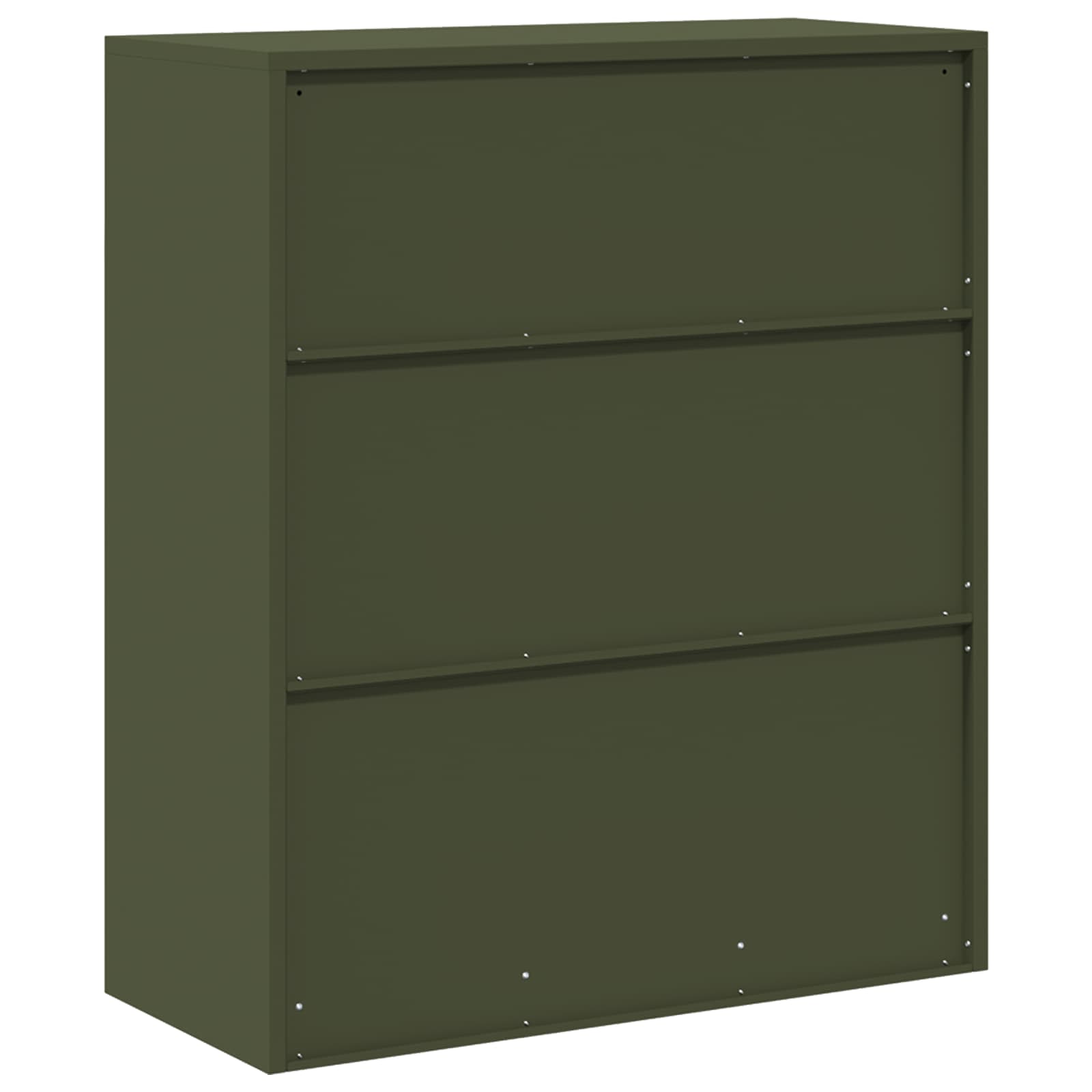 Opbergkast Olijf Groen 90 x 40 x 105 cm Staal is nu te koop bij PeponiXL, paradijselijk wonen!