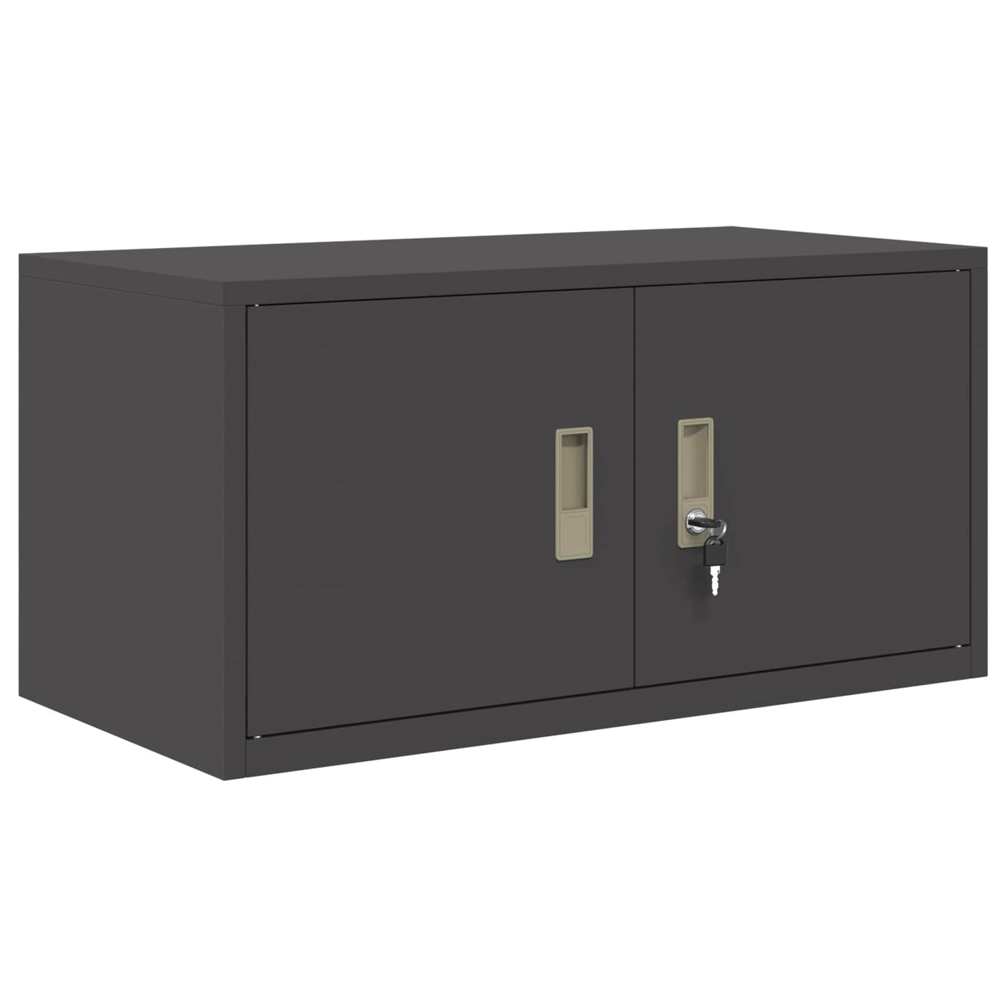 Opbergkast Zwart 80 x 40 x 40 cm Staal is nu te koop bij PeponiXL, paradijselijk wonen!