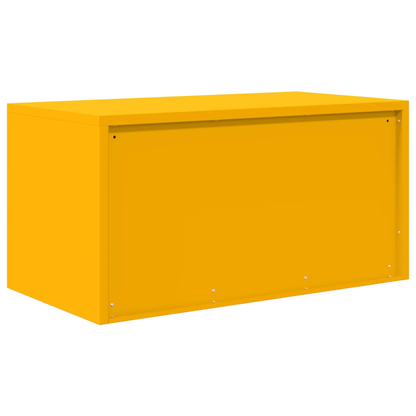 Opbergkast Mosterdgeel 80 x 40 x 40 cm Staal is nu te koop bij PeponiXL, paradijselijk wonen!