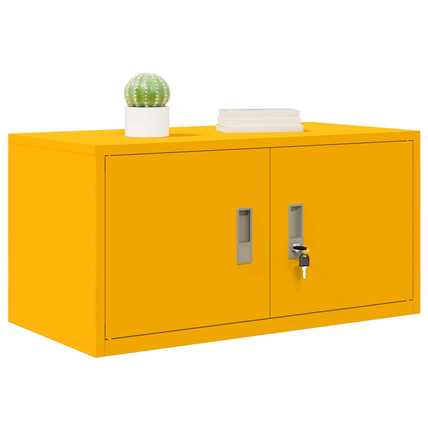 Opbergkast Mosterdgeel 80 x 40 x 40 cm Staal is nu te koop bij PeponiXL, paradijselijk wonen!