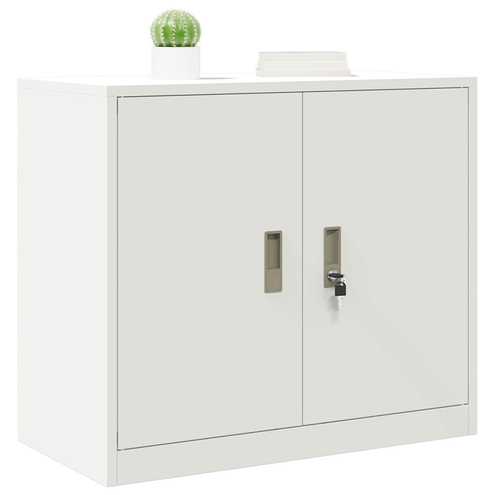 Opbergkast Wit 80 x 40 x 70 cm Staal is nu te koop bij PeponiXL, paradijselijk wonen!