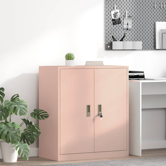 Opbergkast Roze 80 x 40 x 90 cm Staal is nu te koop bij PeponiXL, paradijselijk wonen!