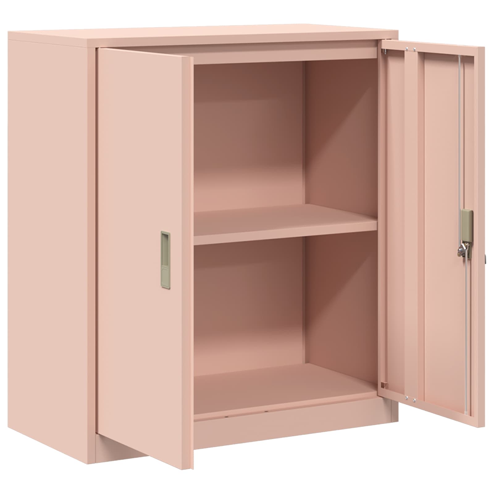 Opbergkast Roze 80 x 40 x 90 cm Staal is nu te koop bij PeponiXL, paradijselijk wonen!