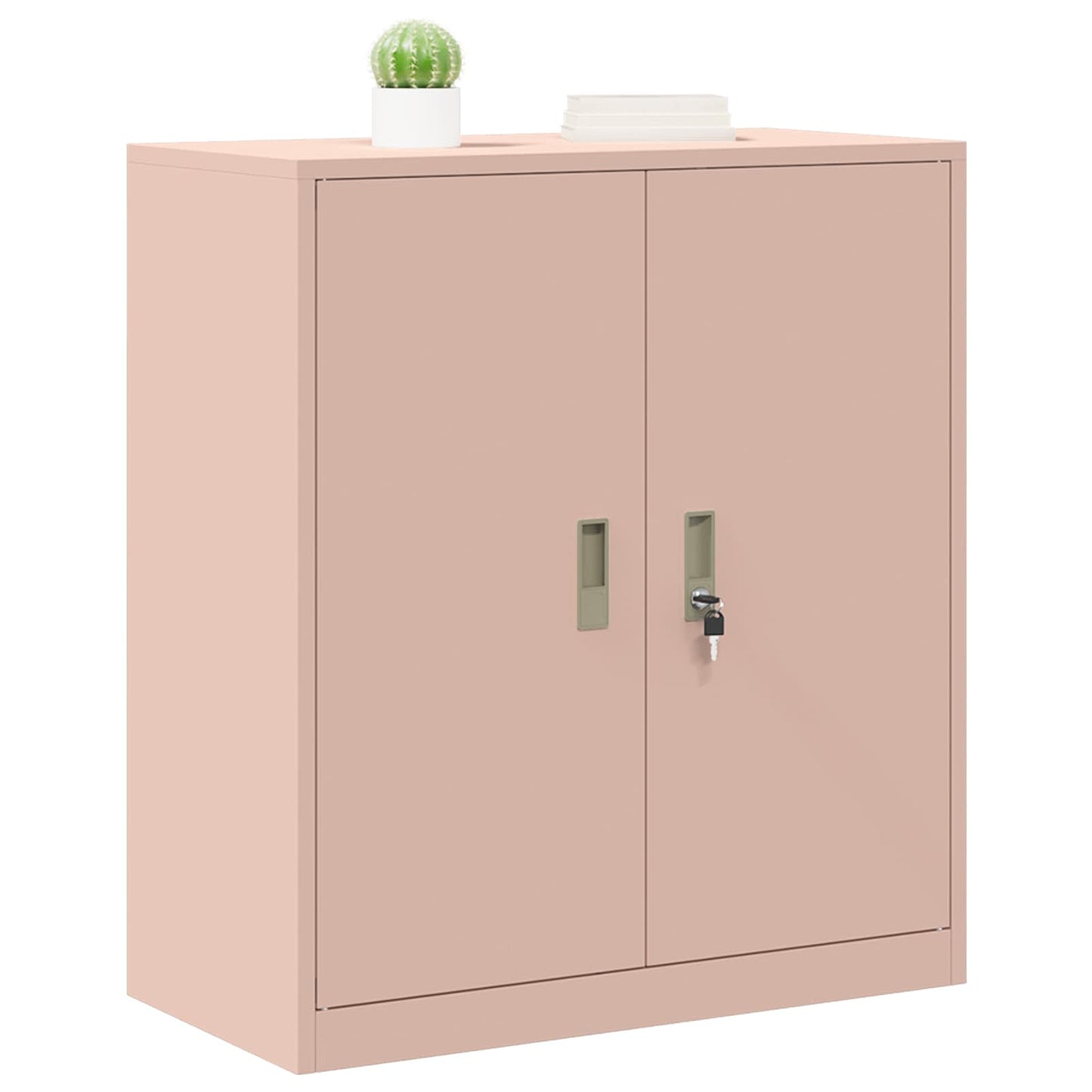 Opbergkast Roze 80 x 40 x 90 cm Staal is nu te koop bij PeponiXL, paradijselijk wonen!