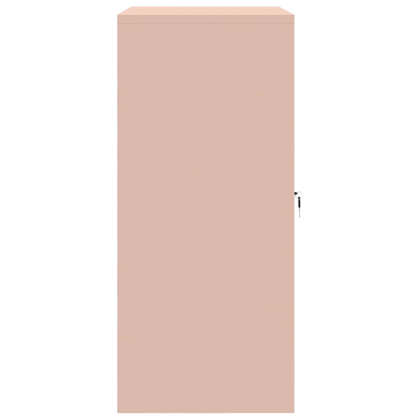 Opbergkast Roze 80 x 40 x 90 cm Staal is nu te koop bij PeponiXL, paradijselijk wonen!
