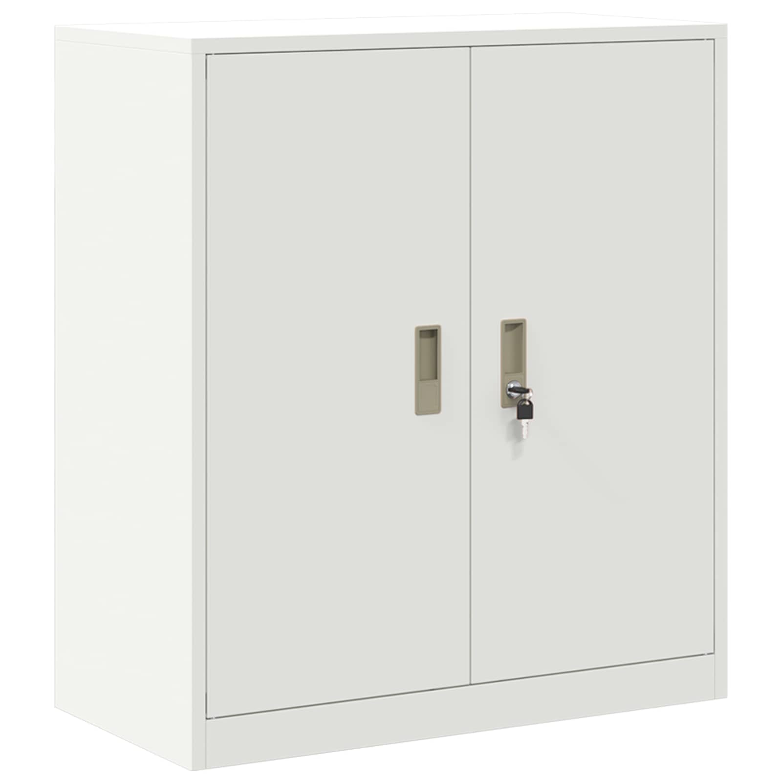Opbergkast Wit 80 x 40 x 90 cm Staal is nu te koop bij PeponiXL, paradijselijk wonen!