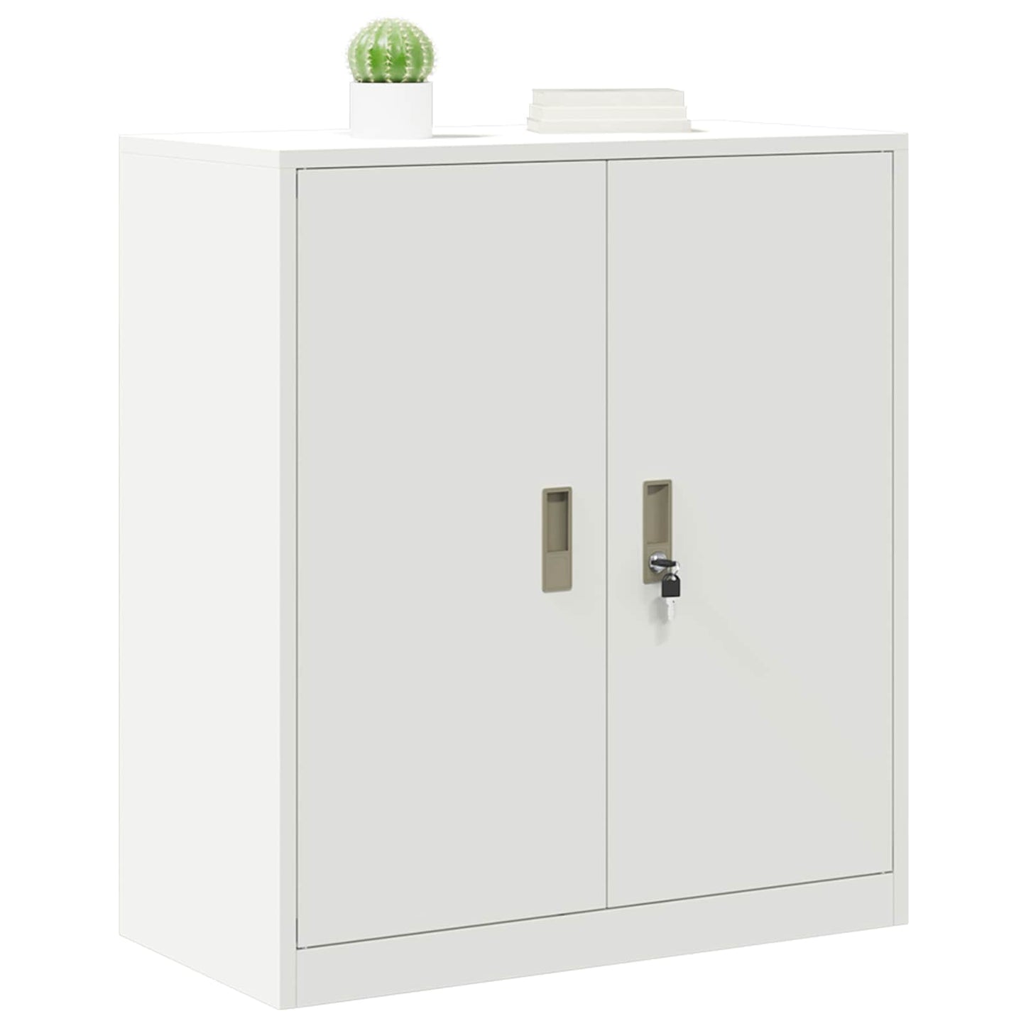 Opbergkast Wit 80 x 40 x 90 cm Staal is nu te koop bij PeponiXL, paradijselijk wonen!