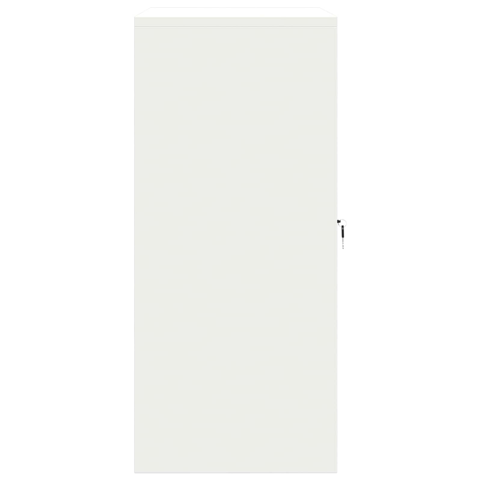 Opbergkast Wit 80 x 40 x 90 cm Staal is nu te koop bij PeponiXL, paradijselijk wonen!