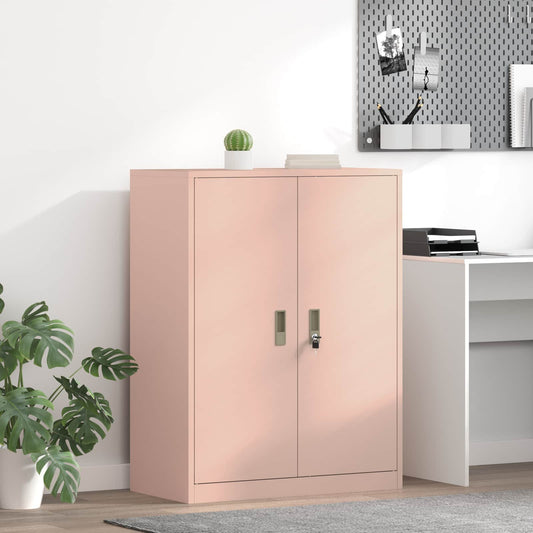 Opbergkast Roze 80 x 40 x 105 cm Staal is nu te koop bij PeponiXL, paradijselijk wonen!