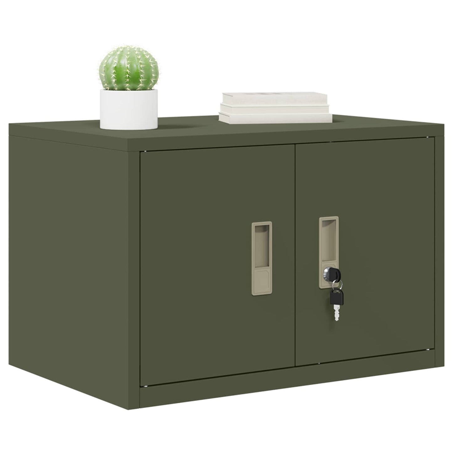 Opbergkast Olijf Groen 60 x 40 x 40 cm Staal is nu te koop bij PeponiXL, paradijselijk wonen!