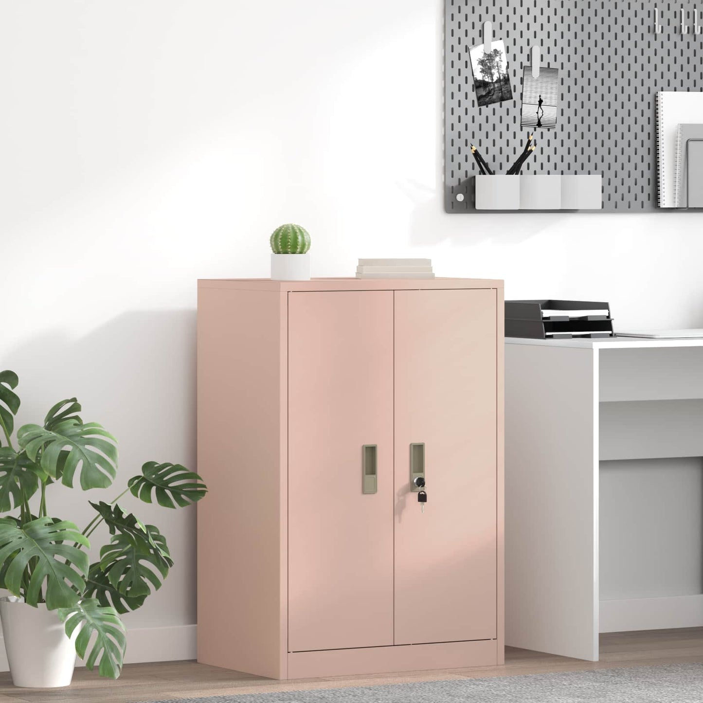 Opbergkast Roze 60 x 40 x 90 cm Staal is nu te koop bij PeponiXL, paradijselijk wonen!